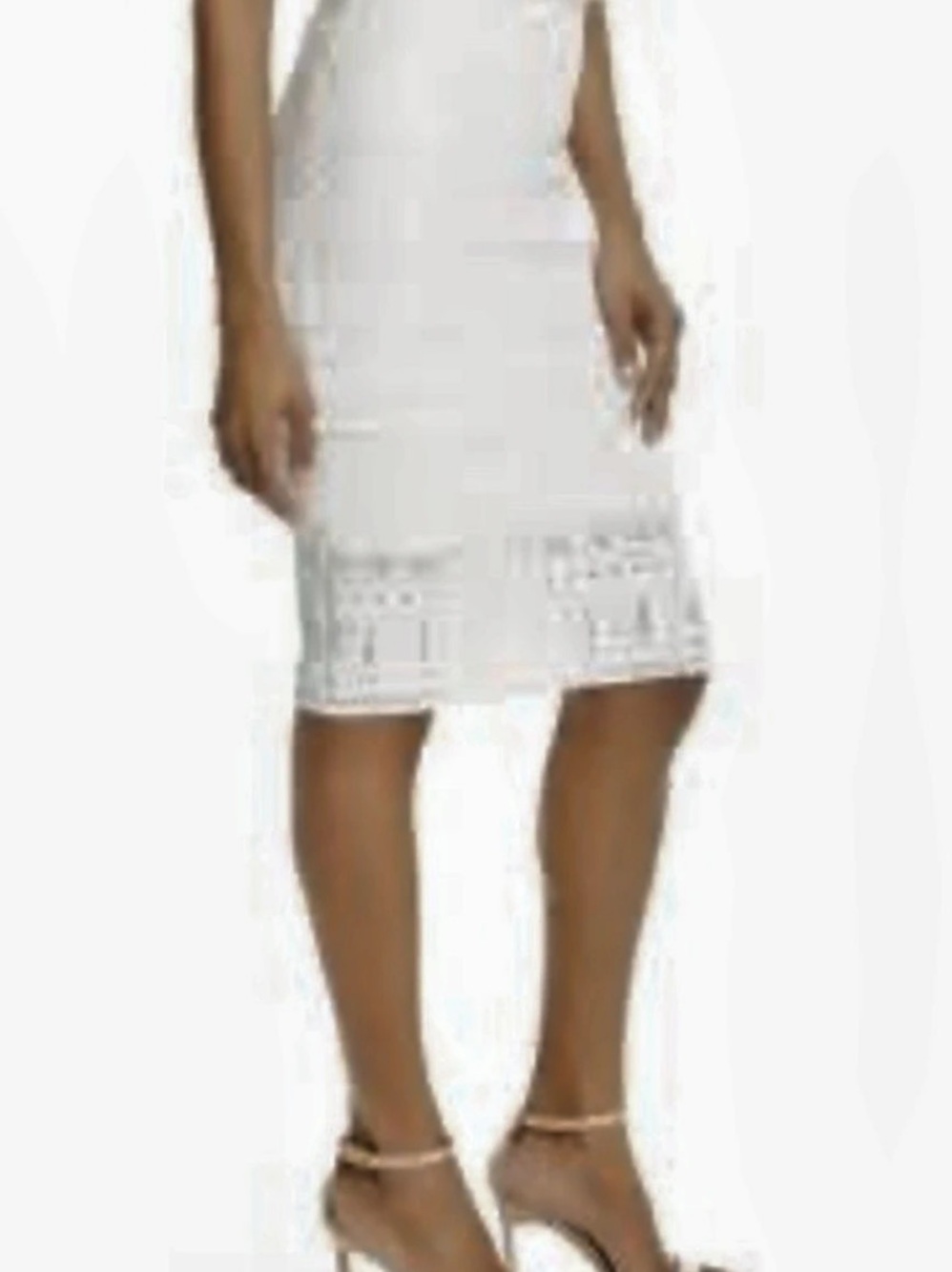 NWT Forever 21 white pencil midi skirt sz. S